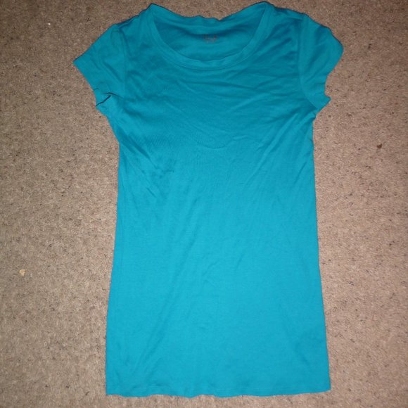 Women's Long Fitted Short Sleeved T-Shirt - Picture 1 of 3